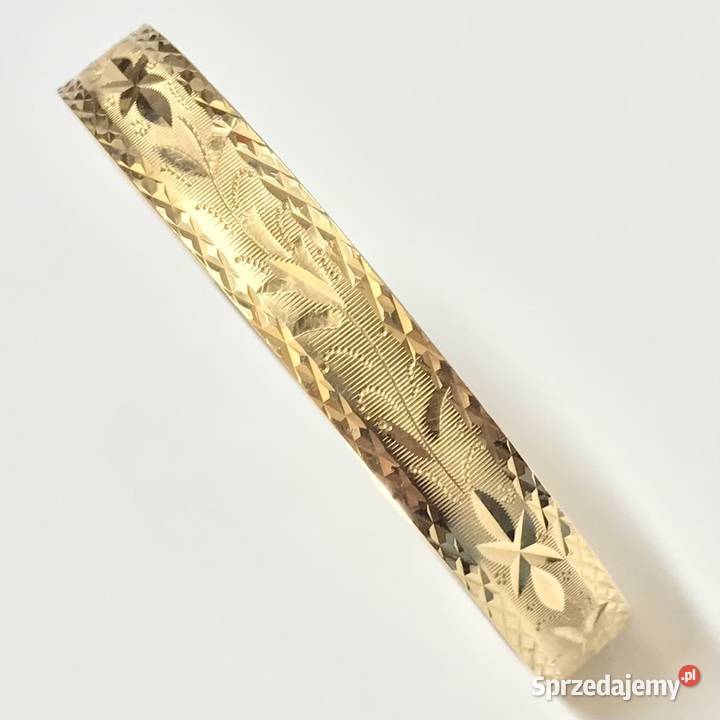 Złota BRANSOLETKA damska 750 18K sztywna CUDOWNA Warszawa