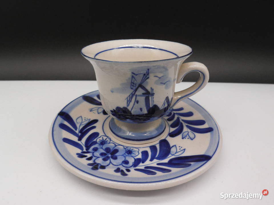 Filiżanka espressomokka Ręcznie Malowana Delft