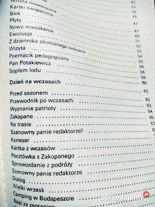 Nasze denne sprawy fraszki książki Antykwariat Warszawa