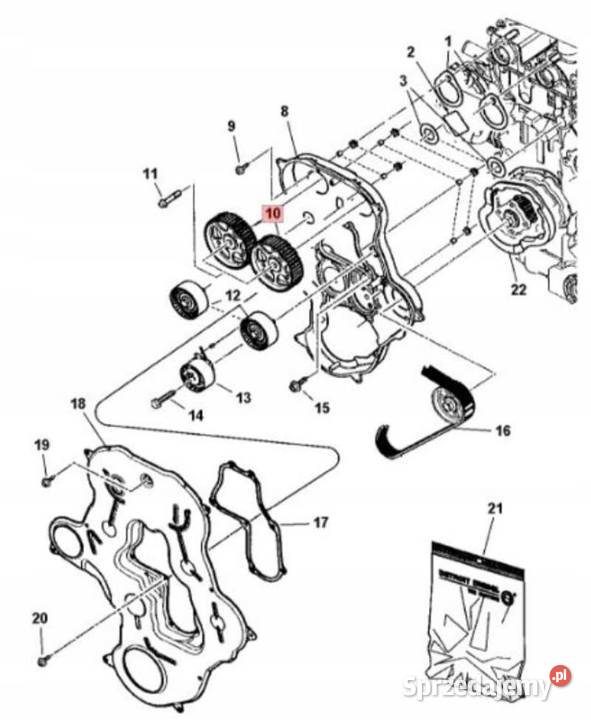 KOŁO ZĘBATE ROZRZĄDU JEEP LIBERTY 0306 28 D zASO lubelskie