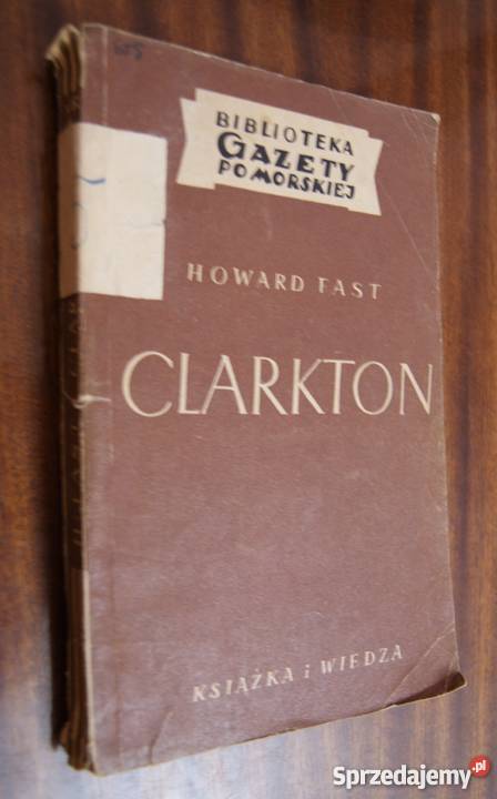 Howard Fast Clarkton 1951 Proza i poezja sprzedam