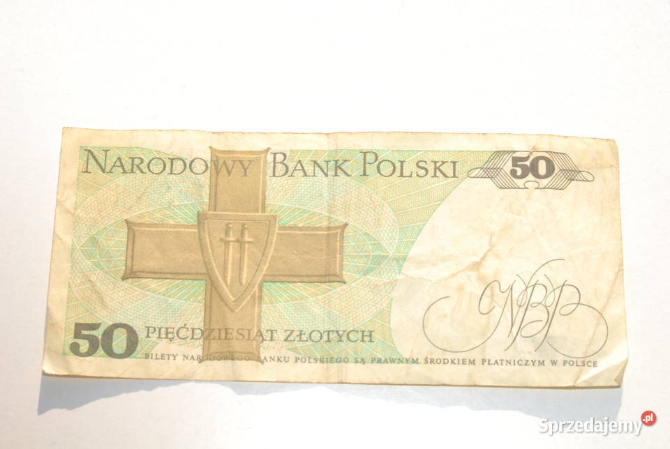 Stary banknot 50 złotych Świerczewski 1988 antyk Cieszyn