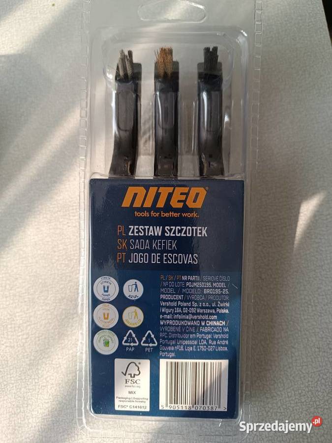Zestaw szczotek Niteo Kędzierzyn-Koźle sprzedam