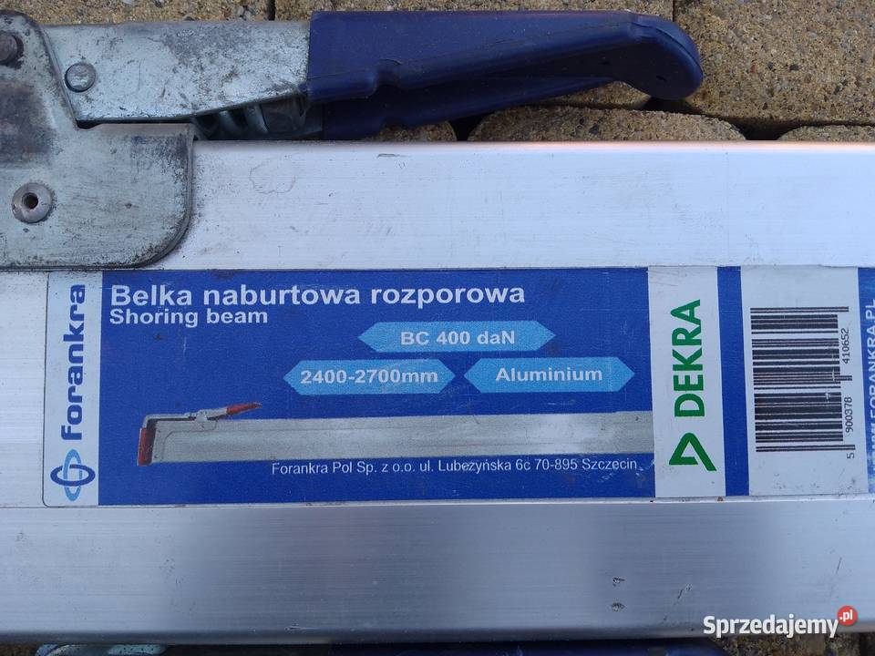 Belka naburtowa rozporowa aluminium 24002700 Łączki sprzedam