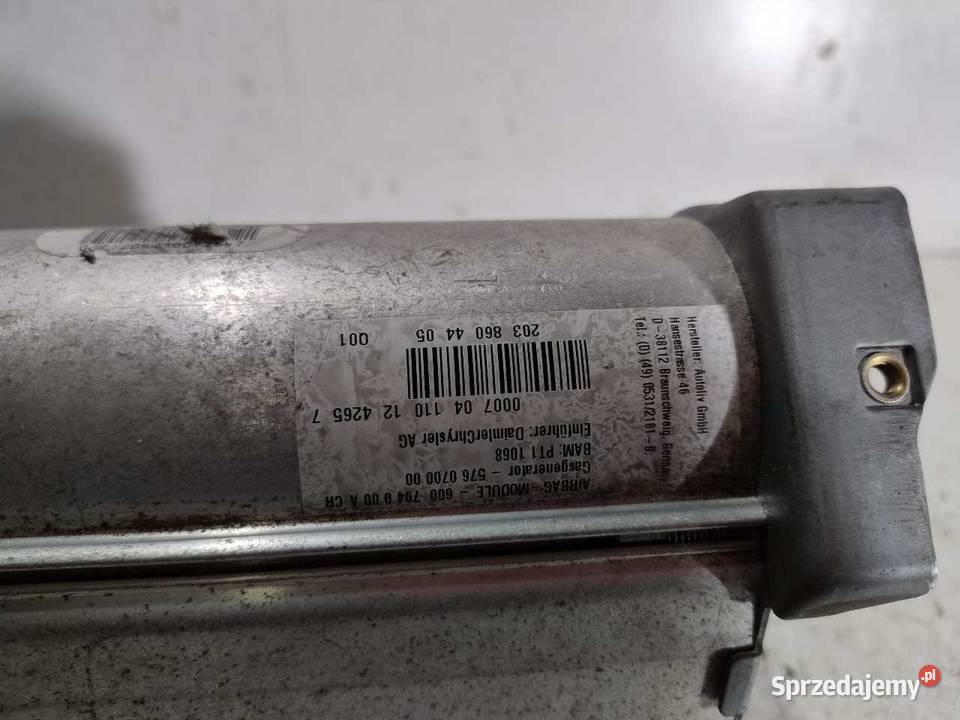 AIRBAG PODUSZKA POWIETRZNA PASAŻERA W203