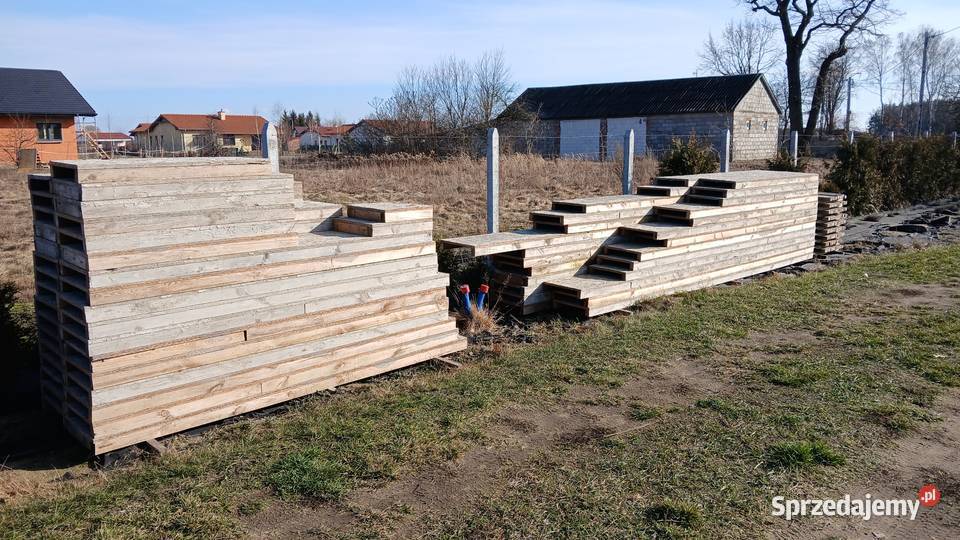 Szalunki fundamentowe z OSB 18 mm i kantówki 4x6 mazowieckie Żyrówek