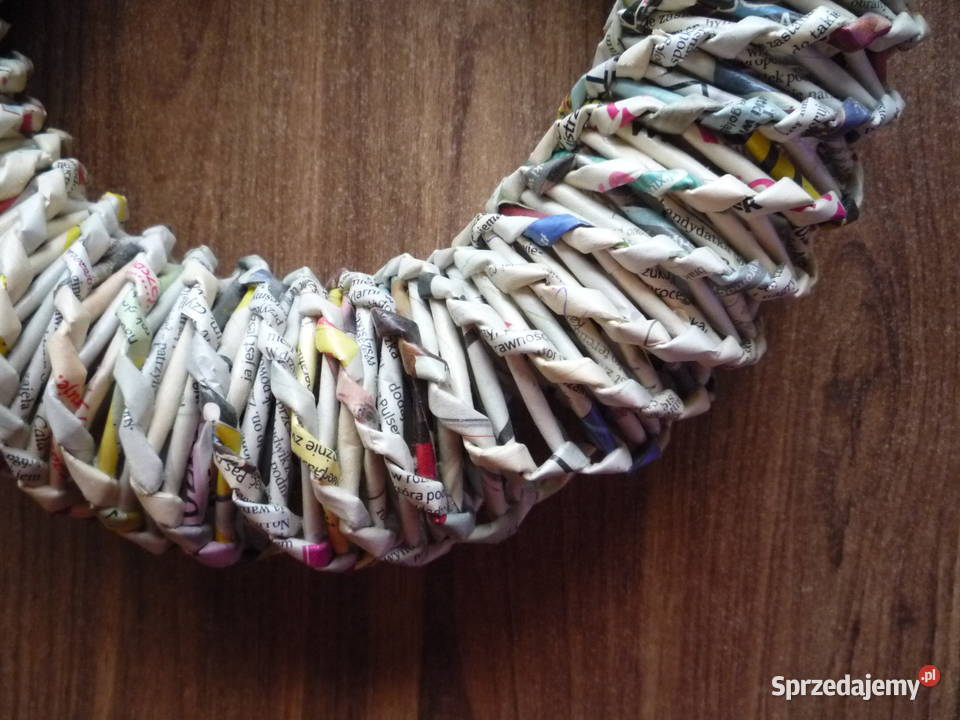 Duży Wianek baza do stroików Origami z gazet Szczecin