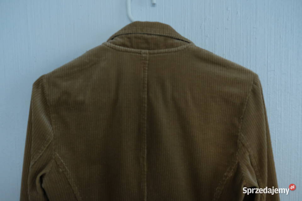 Marynarka welurowa beżowa s 36 żakiet brązowy/beżowy kujawsko-pomorskie Toruń
