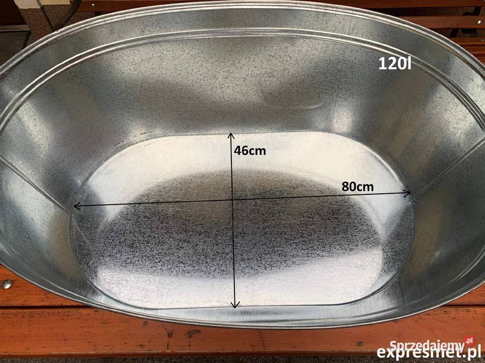 Wanna owalna 100 Lwanna ocynkowana balia Baseny i oczka wodne Wieliczka sprzedam