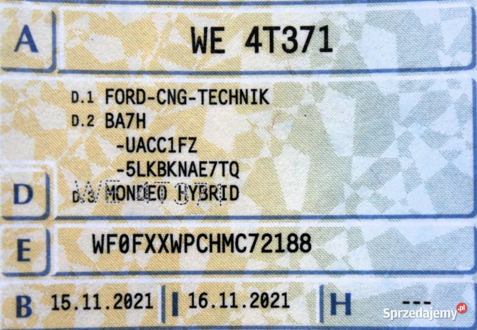 Ford Mondeo SW FV23 187 PakBusiness Gwarancja mazowieckie