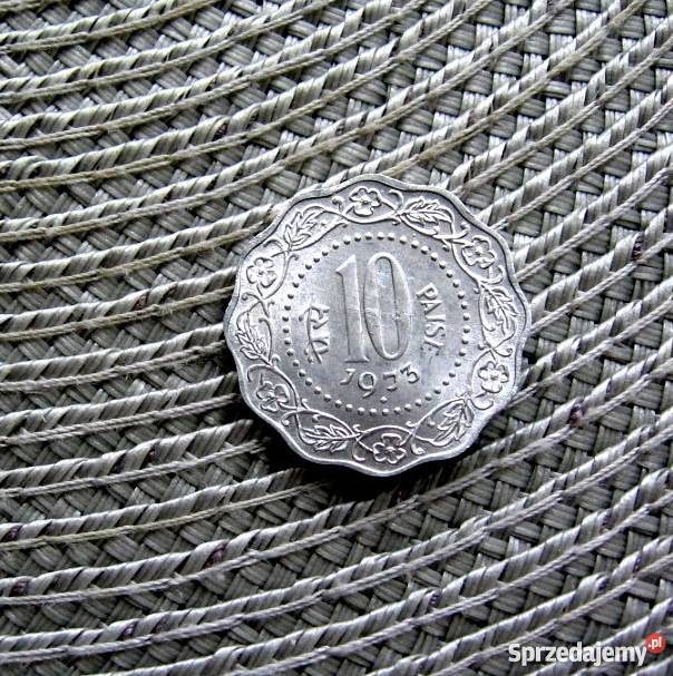 Indie 10 Paise 1973rŁadna Kalisz