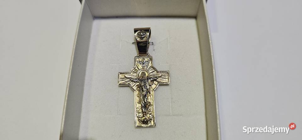 Złoty Krzyżyk Męski waga 1050 gr Piękny Nowy Szprotawa sprzedam
