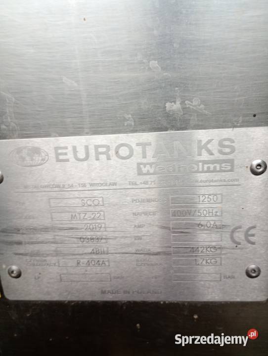 Zbiornik do mleka 1250 litrów Białystok