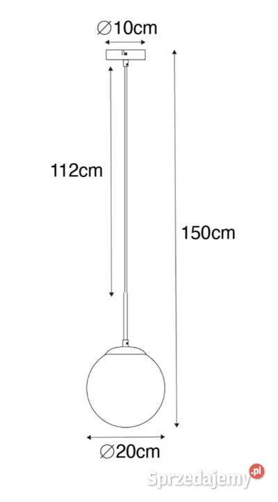 Lampa wisząca kula czarnylustrzany 2 Wysokie Mazowieckie