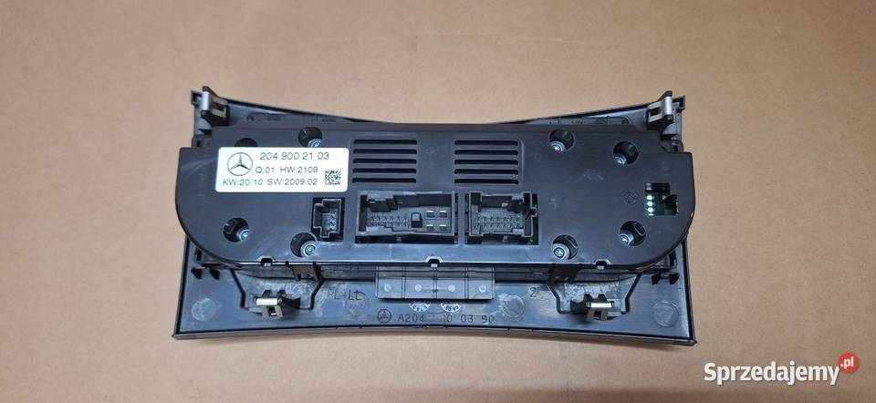 Mercedes W204 Panel Klimatyzacj osobowe