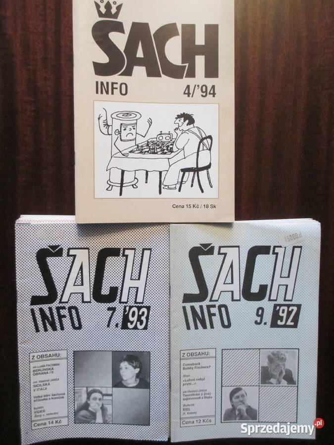 Czasopismo szachowe Sach Info 49 egz z lat Warszawa