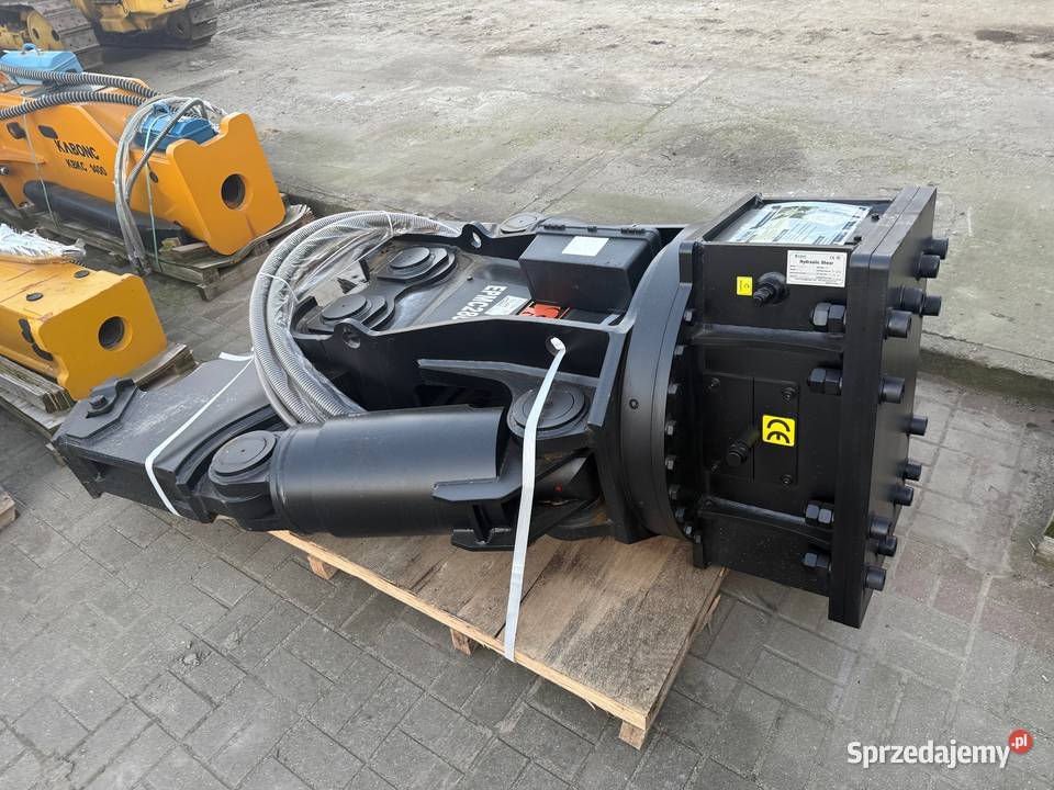Nożyce hydrauliczne Wyburzeniowe do koparki pełny VAT Kołodziejewo