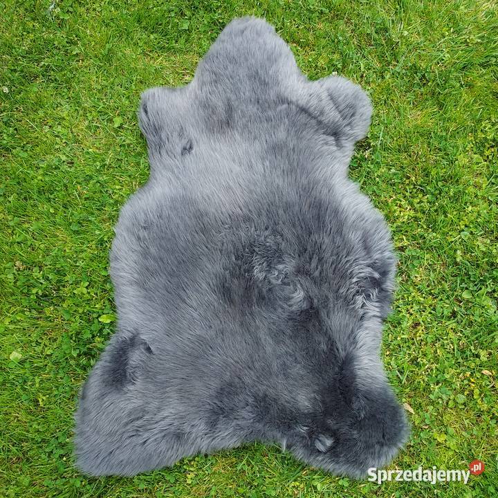 Skóry Owcze Dekoracyjne Grafit Naturalne Skóry