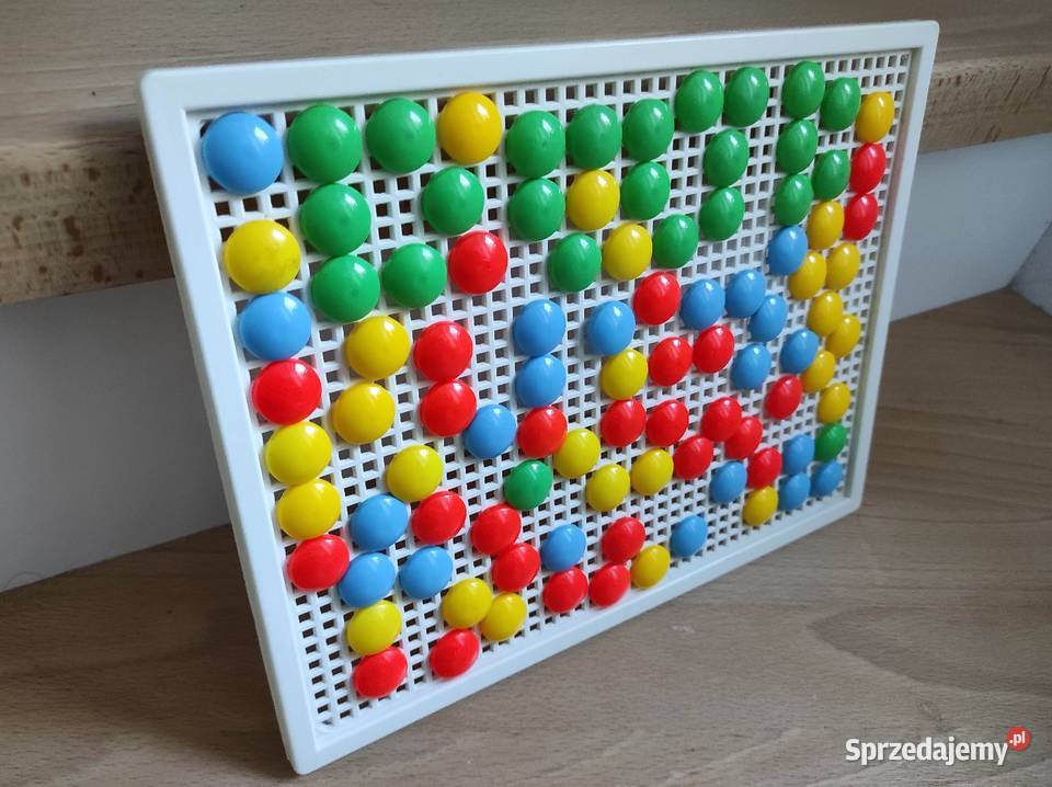 Zabawka mozaika pinezki grzybki 3 lata+