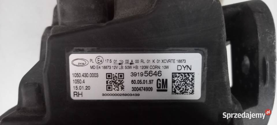 Reflektor led prawy Opel Insignia