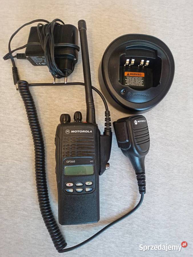 Motorola GP 300 VHF z ładowarką Straż Pogotowie Gorzów Wielkopolski