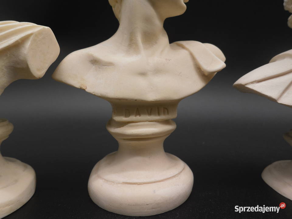 Zestaw czterech klasycznych popiersi wielkopolskie Raszków sprzedam