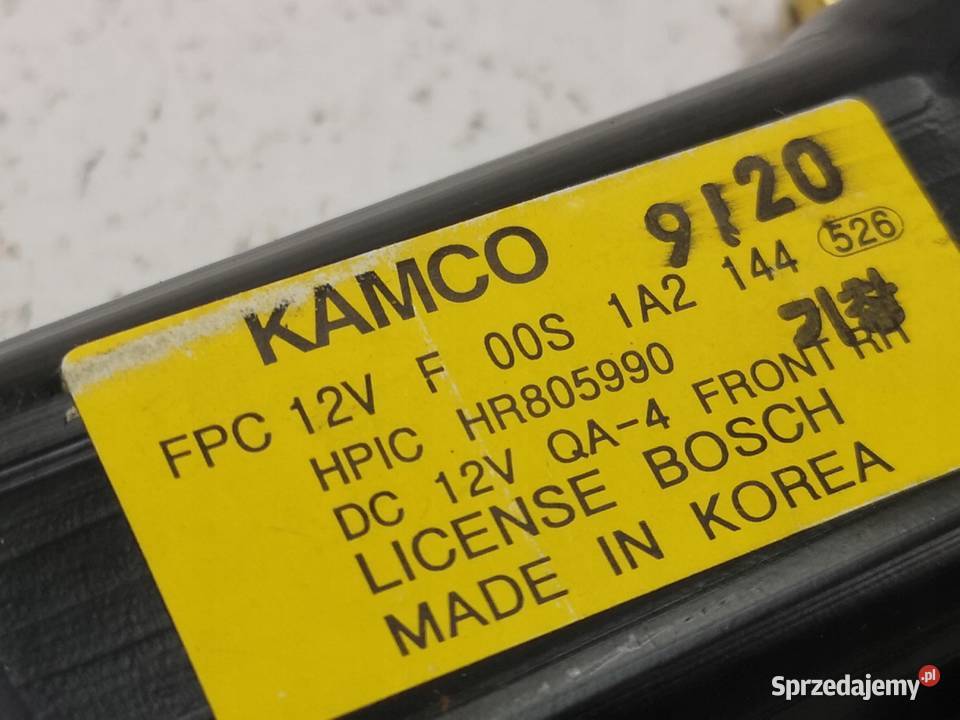 SILNICZEK SZYBY PRAWY PRZÓD HYUNDAI GALLOPER sprzedam