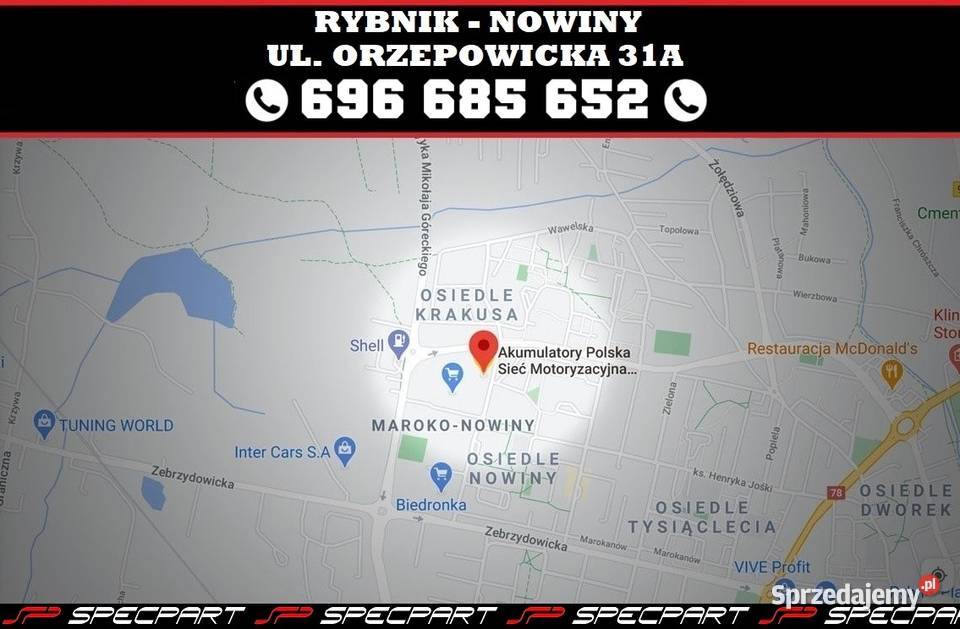 Akumulator Specbat 12v 140Ah 900A Rybnik 696 685