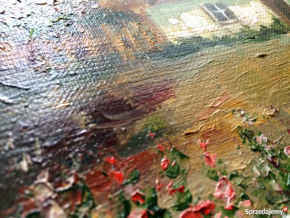 Wiejskie gospodarstwo Obraz olejny 2418 Warszawa