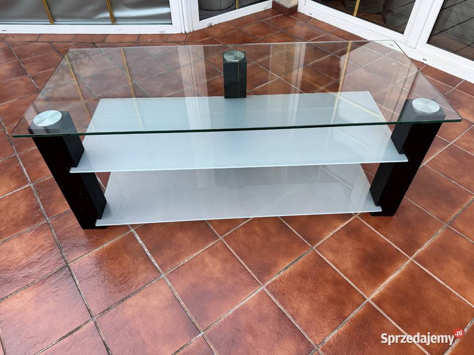Szafka rtv szklana półka stolik regał komoda Garwolin