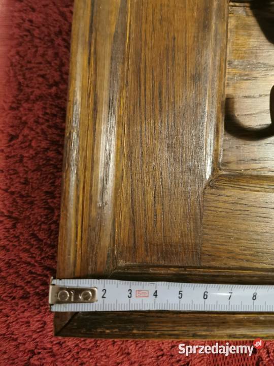 Wieszak drewniany stylowy ścienny Retro Vintage Łask