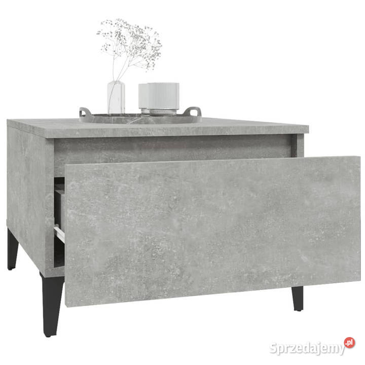 Stoliki boczne 2 szarość betonu 50x46x35 Stoły Warszawa