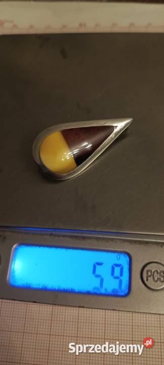 Broszka Bursztyn Vintage Biżuteria Białystok