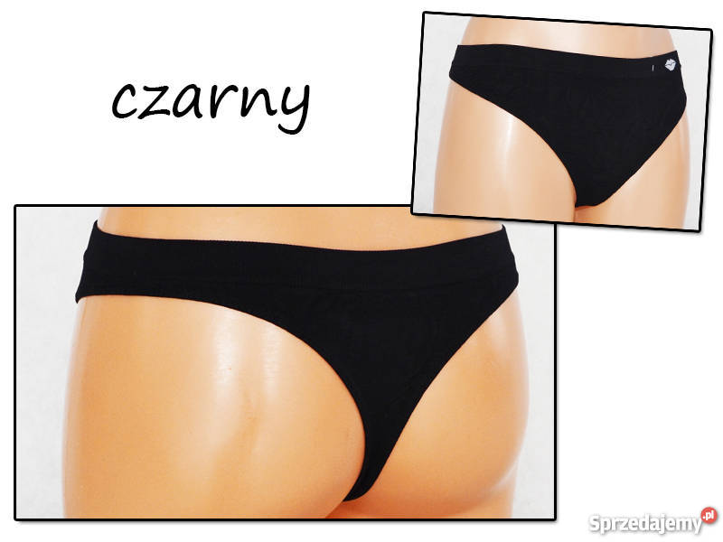 Czarne stringi bezszwowe Olkusz