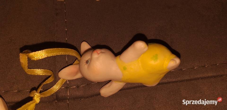 Króliczki do zawieszenia odcienie żółtego Dekoracje i ozdoby Legionowo