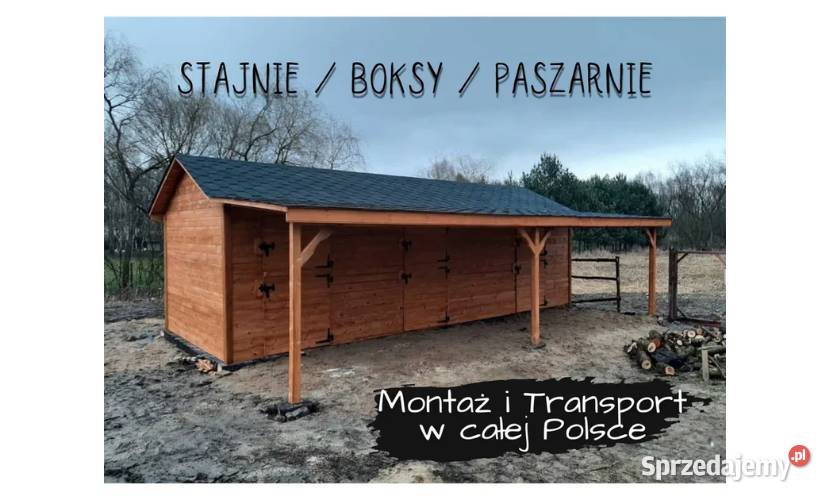 Stajnia konia drewniana Boksy koni Łódź