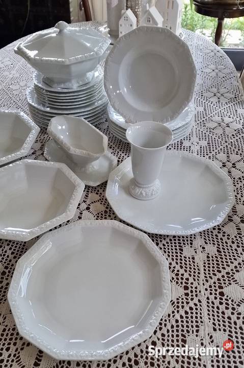 Rosenthal Biała Maria serwis obiadowy 6ciu osób lubelskie Nałęczów