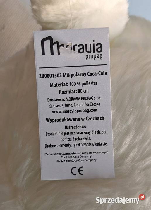 Miś CocaCola wielki 80 na 18tkę ślub Komunię