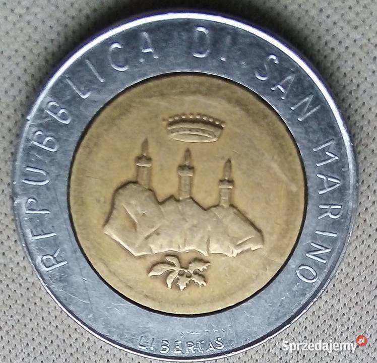 SAN MARINO500 LIRÓW 1986 r OKOLICZNOŚCIOWA sprzedam