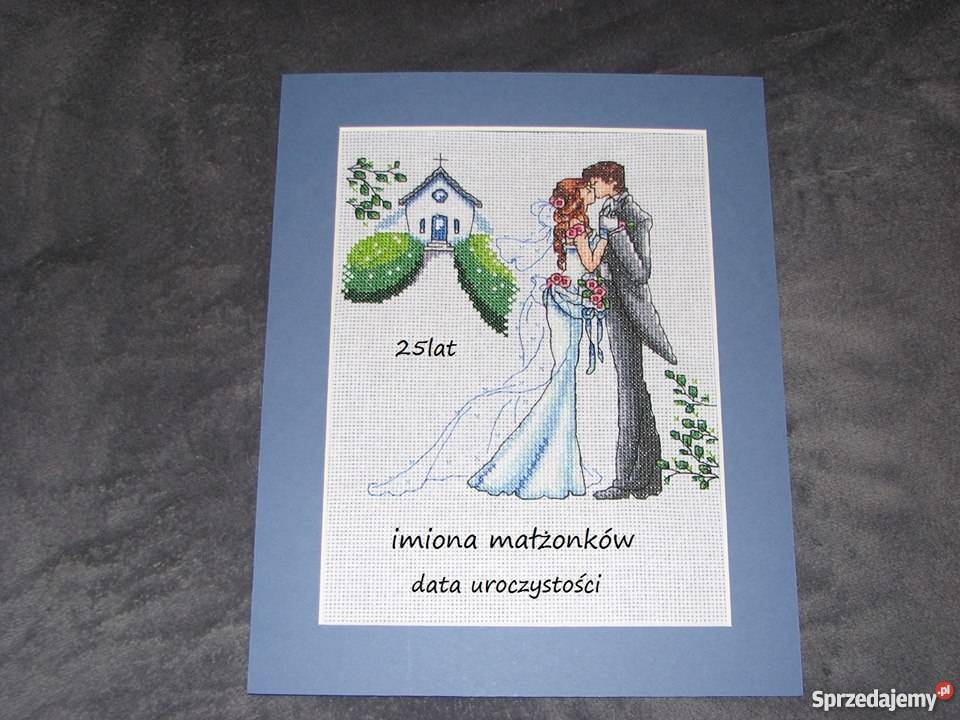 ślub pamiątka prezent haft Czerwionka-Leszczyny