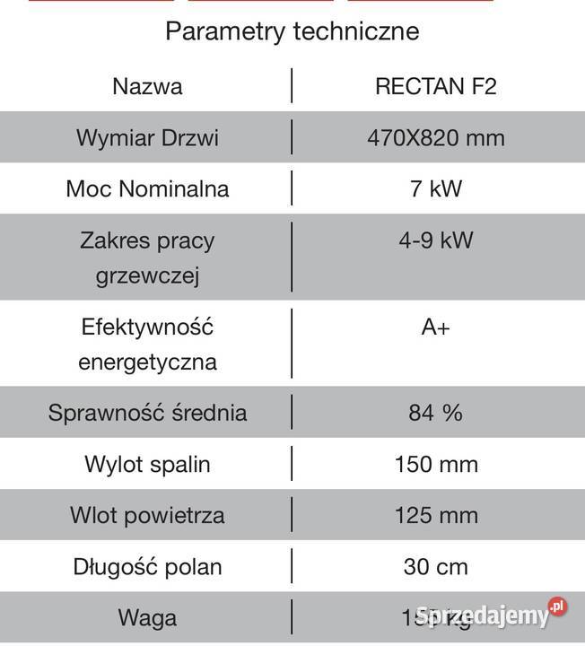 PIEC KOZA RECTAN F2 hajduk