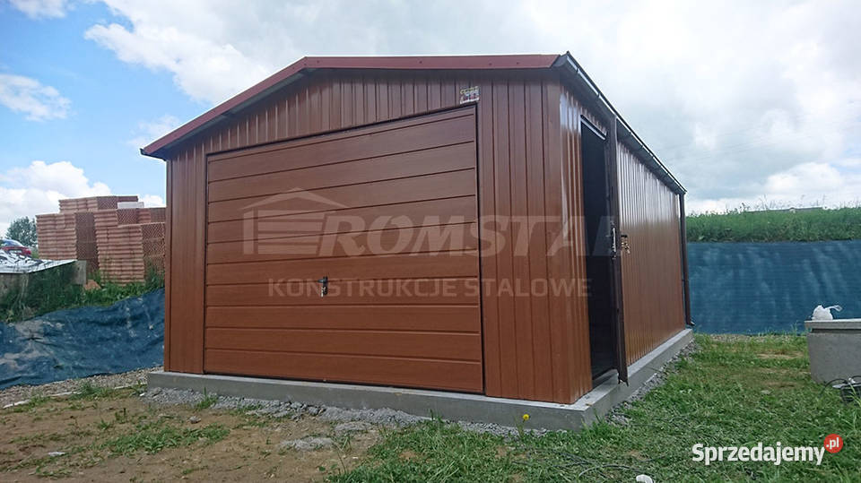 GRAFITOWY Garaż Blaszany 6x5 Blaszak Wiata Sprzedaż Prószków