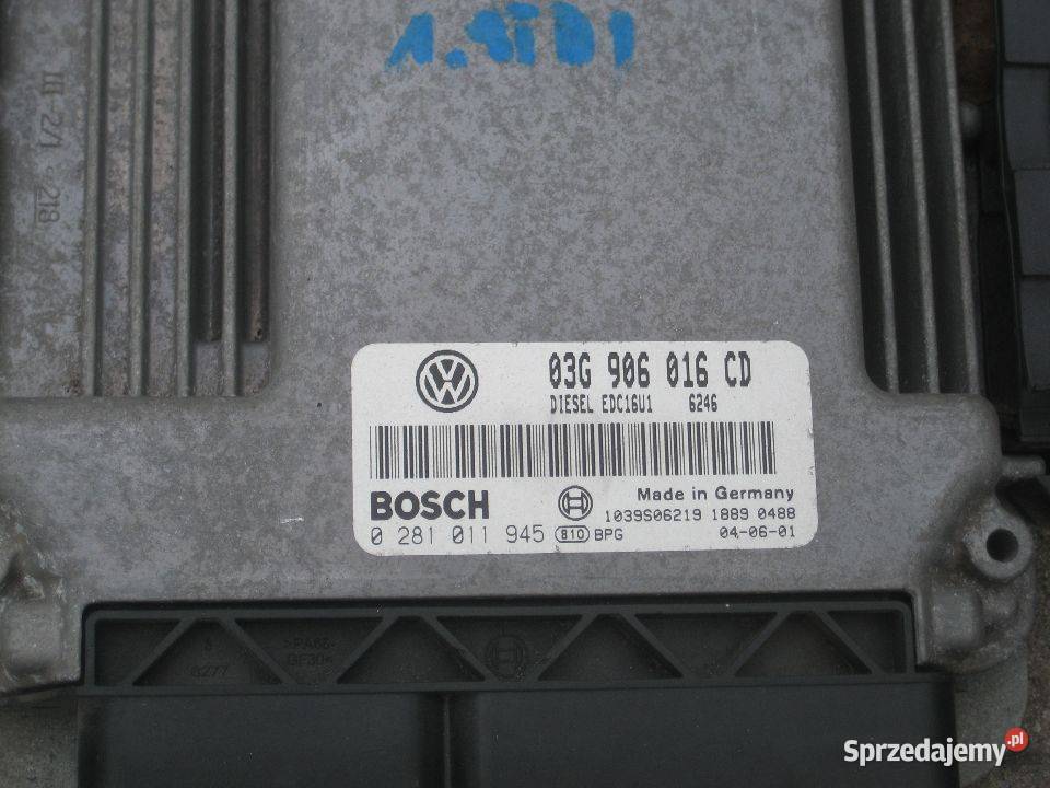 vw touran 0306r 19tdi 105 zestaw startowy Części samochodowe Rakoniewice