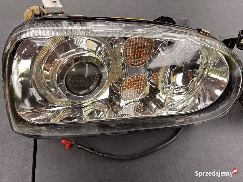 Reflektory InPro Golf 3 MK3 MK4 Xenon Look Biały Kościół