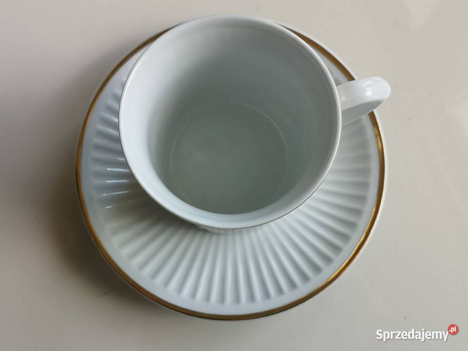 Kubek ze spodkiem porcelana Bohemia vintage Toruń