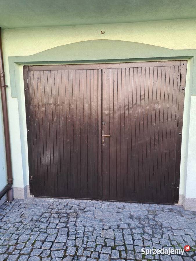 Brama garażowa drewniana dwuskrzydłowa Leszno sprzedam