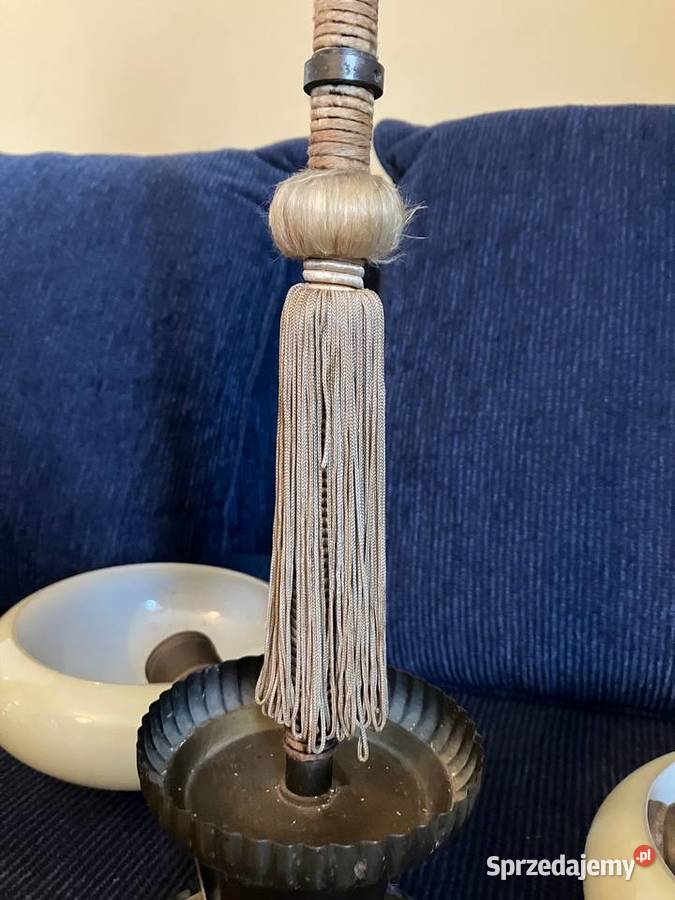 Piękna stara wisząca lampa art deco mosiądz lata Nisko
