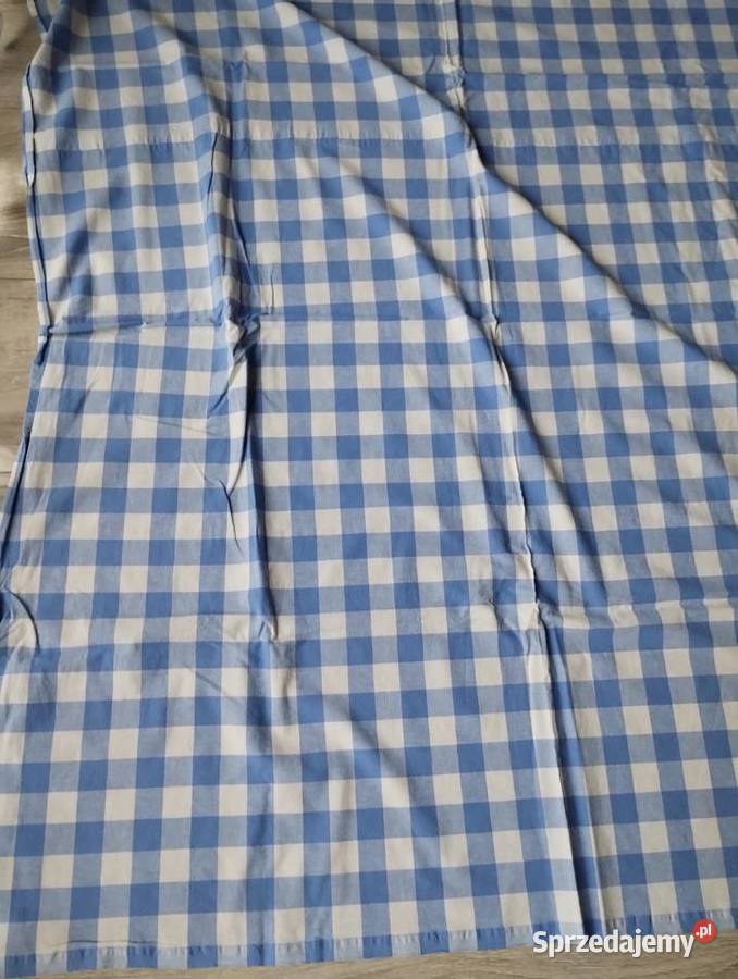 obrus z dwoma bieżnikami na ławę odcienie błękitu Dom i Ogród wielkopolskie Poznań