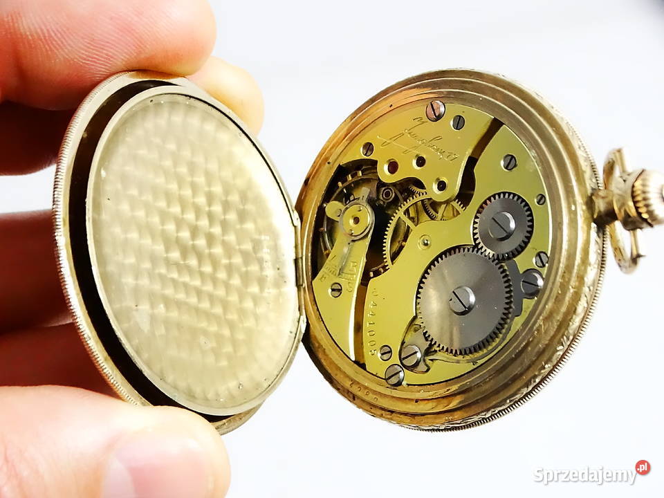 Zegarek kieszonkowy 1927 mechaniczny Gold Double Biłgoraj