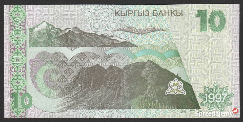 KIRGISTAN 10 SOM 1997 STAN UNC Łódź